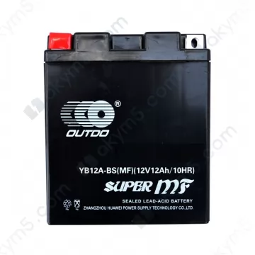 Мото аккумулятор Outdo (YB12A-BS) gel 12V 12Ah L+