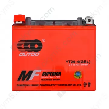 Мото акумулятор Outdo (YT20-4) gel 12V 18Ah L+
