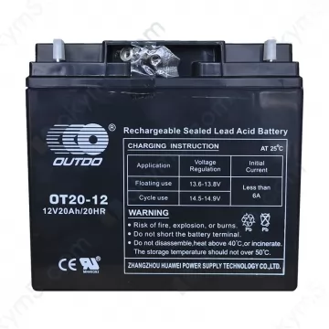 Мото акумулятор Outdo (OT12-20) 12V 20Ah R+