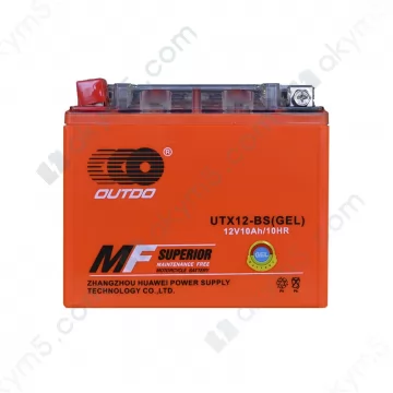 Мото акумулятор Outdo (UTX12-BS) gel 12V 10Ah L+