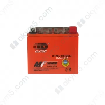 Мото акумулятор Outdo (UTX5L-BS) gel 12V 5Ah R+