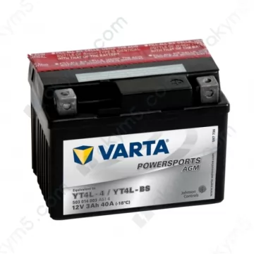 Мото аккумулятор Varta PS AGM (YT4L-BS) 12V 3Ah 40А R+