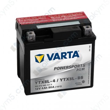 Мото акумулятор Varta PS AGM (YTX5L-BS) 12V 4Ah 80А R+
