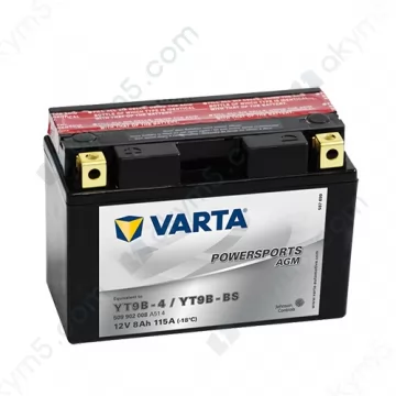 Мото аккумулятор Varta PS AGM (YT9B-BS) 12V 8Ah 115A L+