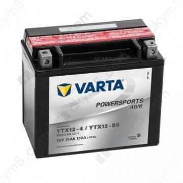 Мото акумулятор Varta PS AGM (YTX12-BS) 12V 10Ah 150A L+