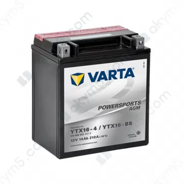Мото аккумулятор Varta PS AGM (YTX16-BS) 12V 14Ah 210A L+