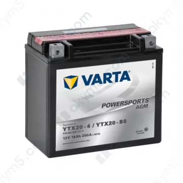 Мото аккумулятор Varta PS AGM (YTX20-BS) 12V 18Ah 250А L+