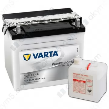 Мото аккумулятор Varta PS FP (12N24-4) 12V 24Ah 200А L+ (сухозаряженный)