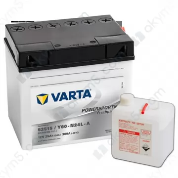Мото акумулятор Varta PS FP (Y60-N24L-A) 12V 25Ah 300А R+ (сухий)