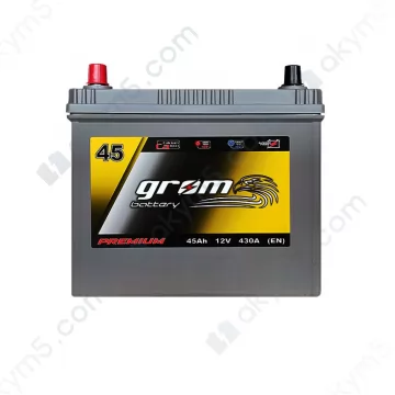 Аккумулятор Grom Battery 45Ah 430A JL+ (EN) тонкая клемма