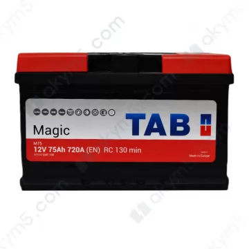 Аккумулятор TAB Magic 6CT-75Ah R+ 720A (EN) низкобазовый