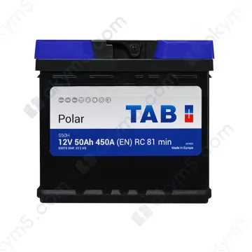 Аккумулятор TAB Polar S 50Ah R+ 450A (En)