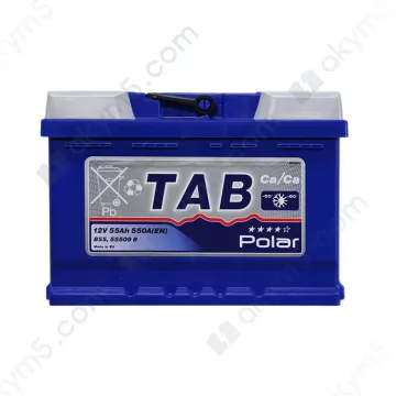 Акумулятор TAB Polar Blue 55Ah R+ 550A (En) низькобазовий