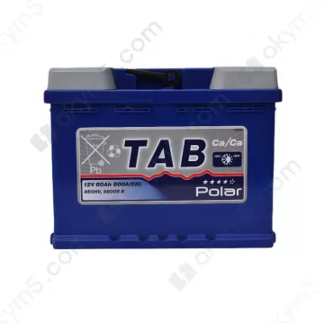 Аккумулятор Tab Polar Blue 60AH L+ 600 EN