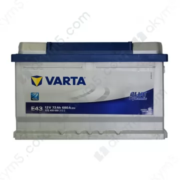 Аккумулятор Varta BLUE Dynamic 72Ah R+ 680A (EN) (низкобазовый)