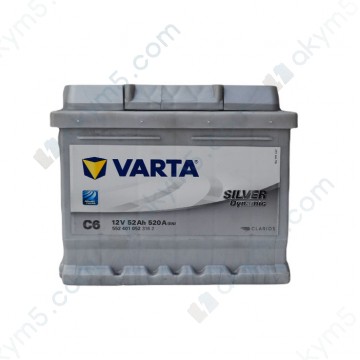 Акумулятор Varta Silver Dynamic 52Ah R+ 520 A (EN) (низькобазовий)
