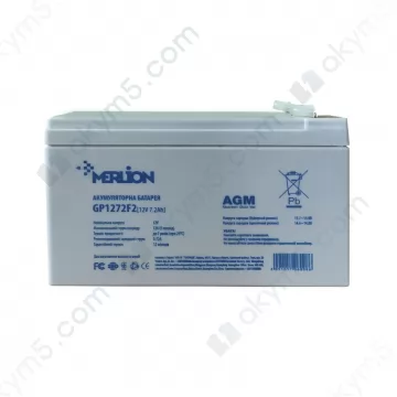Гелевий акумулятор Merlion 12V 7.2Ah GP1272F2